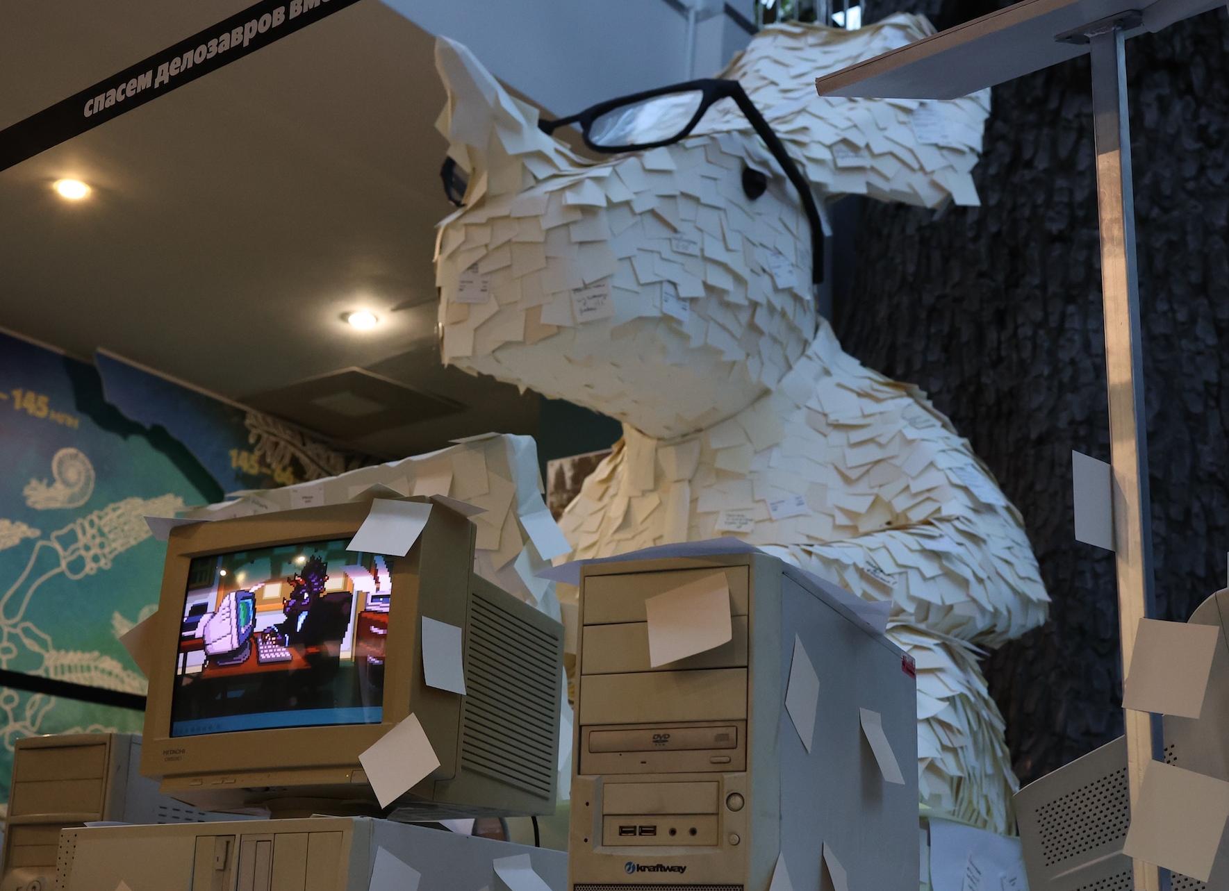 В Дарвиновском музее появился Делозавр — символ устаревшего бизнеса