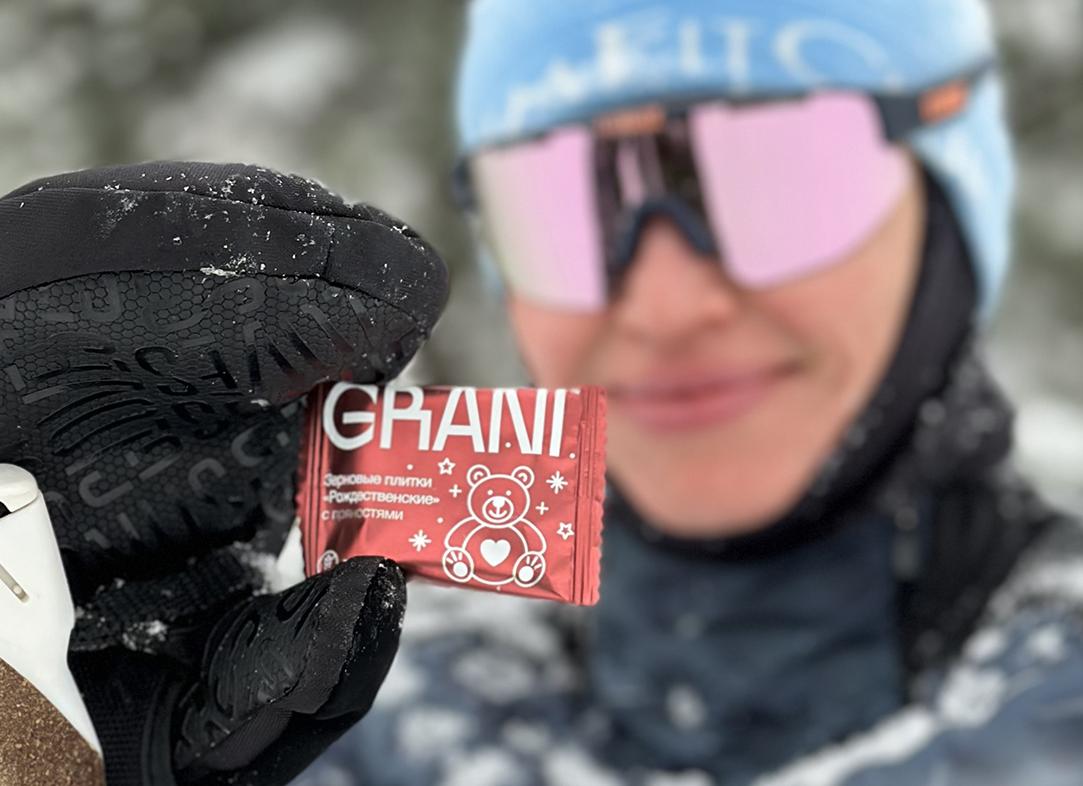 К Новому году бренд GRANI дарит скидку 20% на заказ снеков на Ozon
